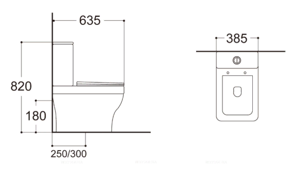 Unitaz napolnyj Aquatek 2