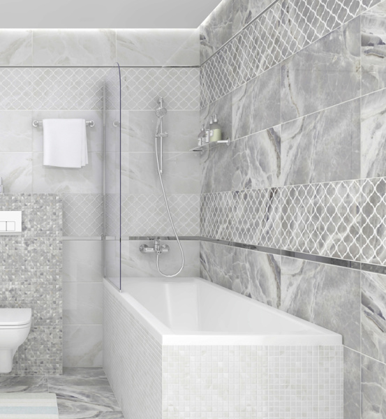 Plitka nastennaya Laparet Plazma seryj 30h60 2