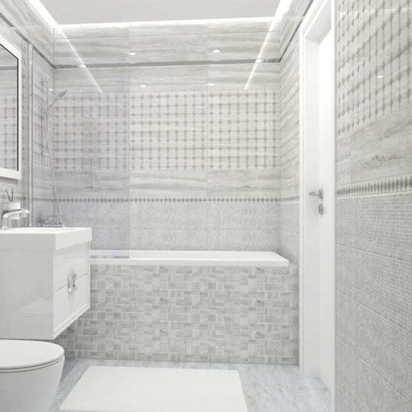 Plitka nastennaya Laparet Glossy seryj 60110 20h60 2