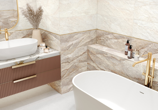 Plitka nastennaya Delacora Nebraska Taup 2