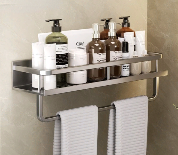 Polka s polotencederzhatelem v vannuyu 600mm 2