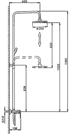 Dushevaya sistema FRAP F2431 2