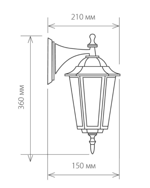 Svetilnik ulichnyj ELEKTROSTANDARD IP44 GL 1004D chernoe zoloto a035744 2