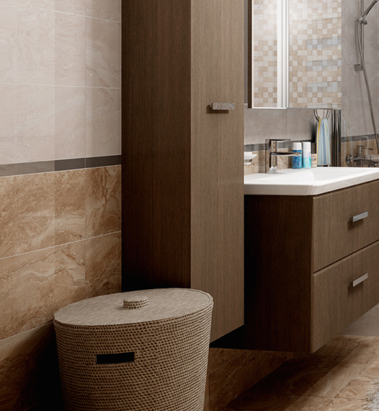 Plitka nastennaya Laparet Polaris korichnevyj 2