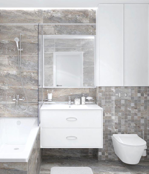 Plitka nastennaya Laparet Elpaso bezhevyj 25x75 2