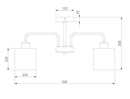 Lyustra potolochnaya Essence Evrosvet 4