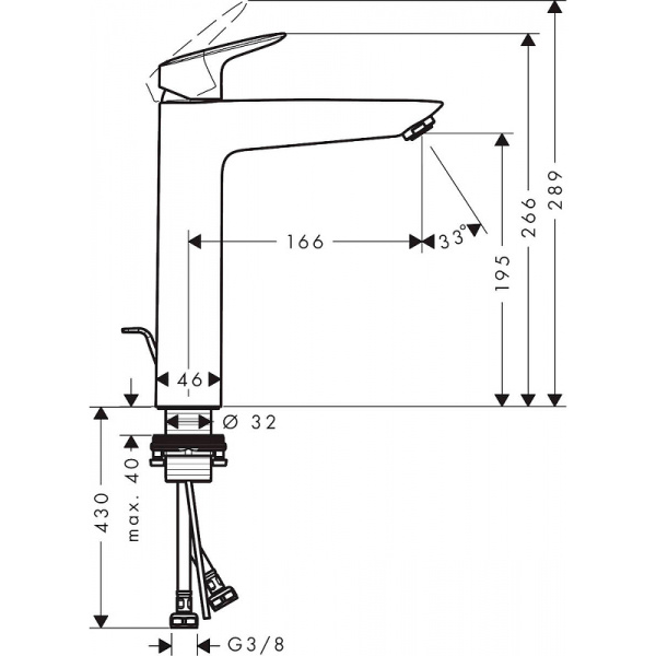 Smesitel dlya rakoviny HANSGROHE Logis 2