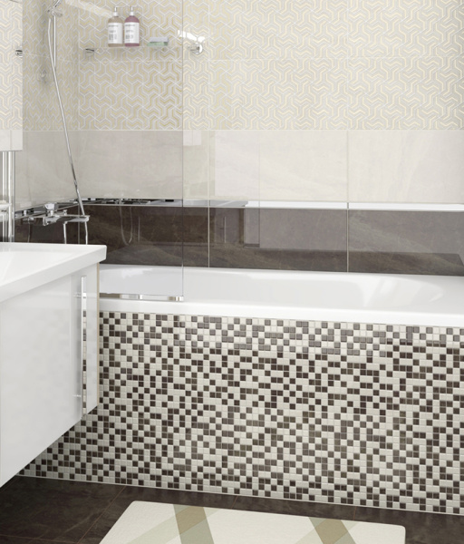 Mozaika Laparet Crystal korichnevyj+bezhevyj 30h30 2