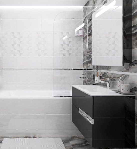 Plitka nastennaya Laparet Mania belyj 34069 25h50 2