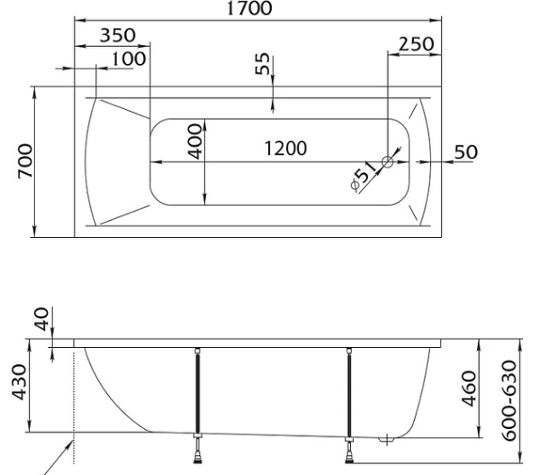 Vanna akrilovaya 2 Vanna akrilovaya 2