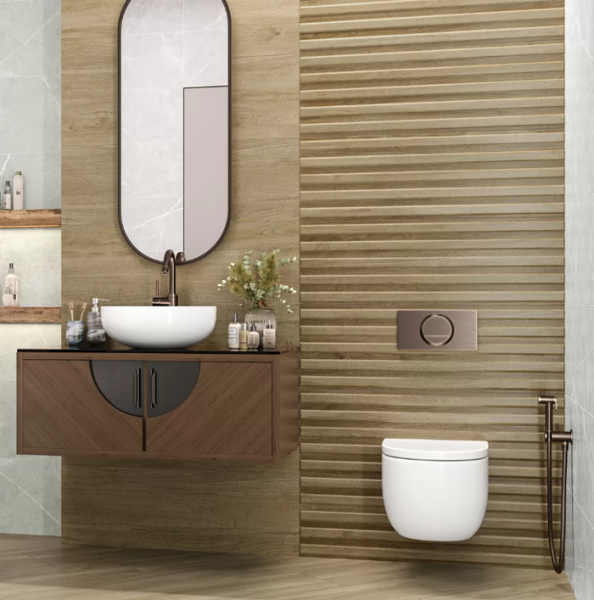 Plitka nastennaya Delacora Woodstyle Nut 2