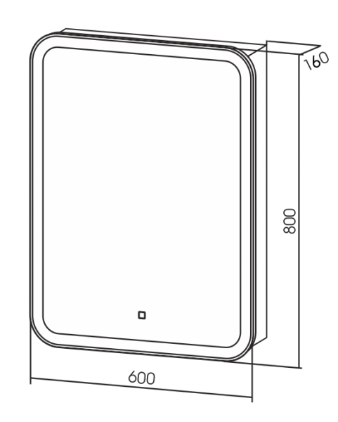 Zerkalo-shkaf REDO Fidzhi 2