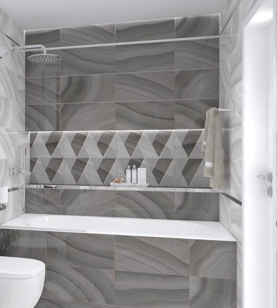 Plitka nastennaya Laparet Space korichnevyj 2