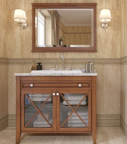 Bordyur nastennyj Kerasol  Armonia Travertino Antico Sand Cenefa 2