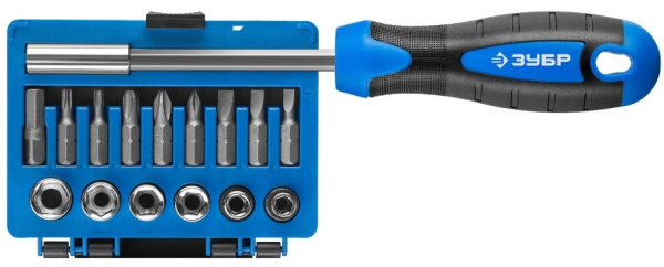 Nabor ZUBR otvertka-bitoderzhatel' s nasadkami 16sht 25216 3