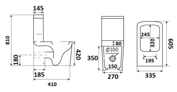 Unitaz napolnyj mikrolift CeramaLux 2