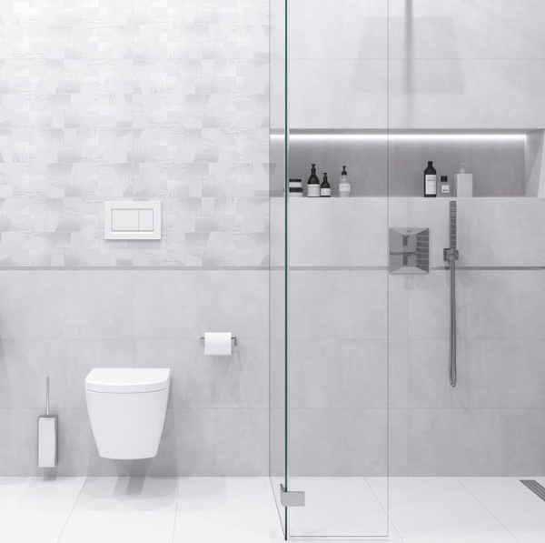 Plitka nastennaya Laparet Moby svetlo-seryj 2