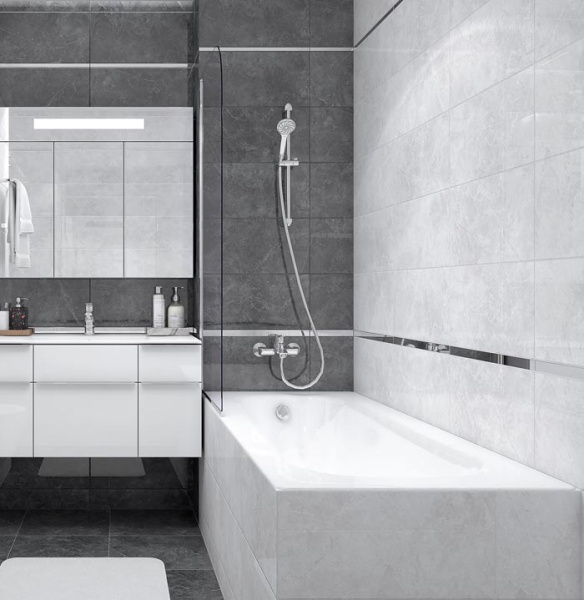 Plitka nastennaya Laparet Morgan grafitovyj 2