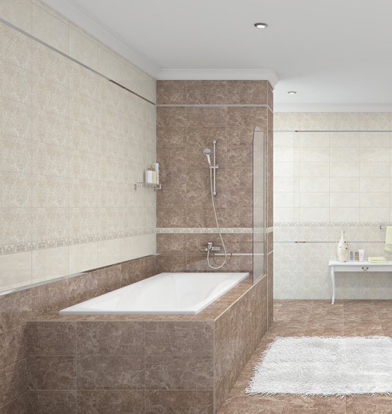 Plitka nastennaya Laparet Persey korichnevyj 2