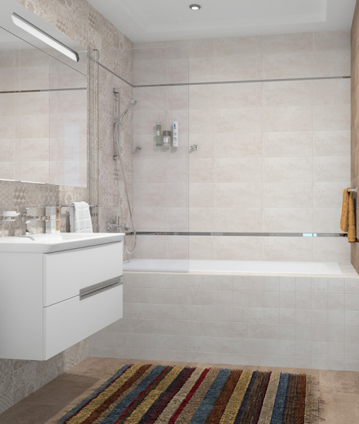 Dekor Laparet Bastion s propilami bezhevyj 2