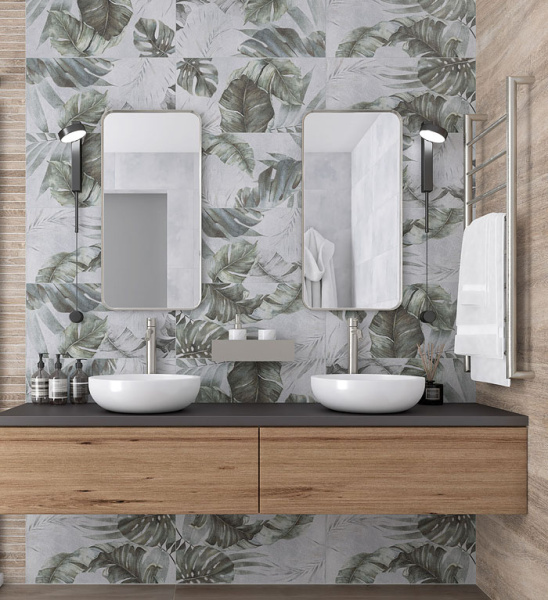 Plitka nastennaya Laparet Etnis svetlo-seryj botanika 2