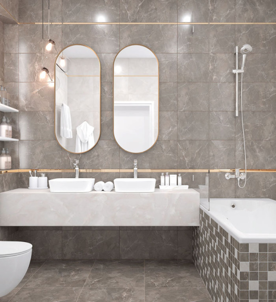 Plitka nastennaya Laparet Monblanc korichnevyj 2