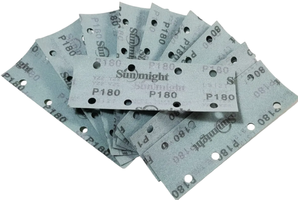 Shliflist 8 otverstij Sunmight R180 70h198mm (10sht) 2