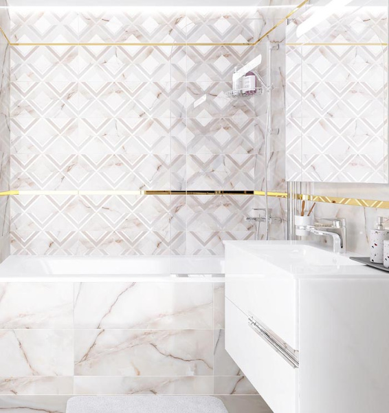 Plitka nastennaya Laparet Lumis bezhevyj  25x75 2 Plitka nastennaya Laparet Lumis bezhevyj  25x75 2