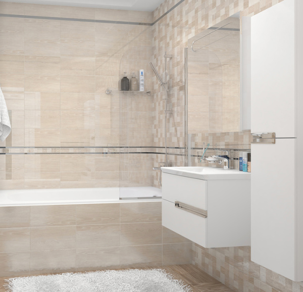 Plitka nastennaya Laparet Platan mozaika bezhevyj 2