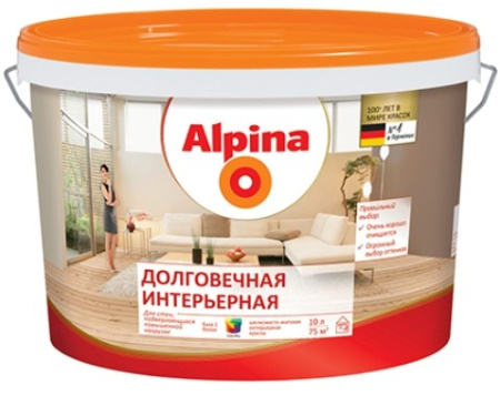 Kraska ALPINA V1 Dolgovechnaya Interernaya dlya vnutrennih rabot 10l