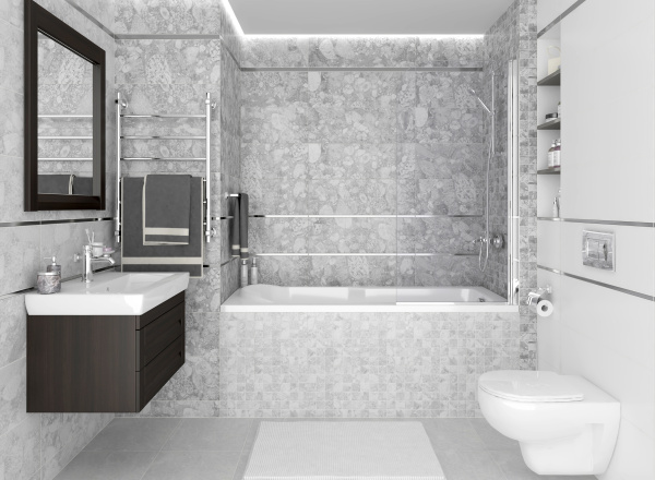 Plitka nastennaya Laparet Eco belyj 25h75 2