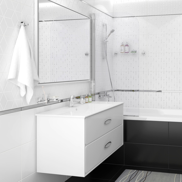 Plitka nastennaya Laparet Tabu belyj 30h60 2