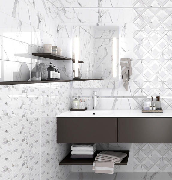 Dekor Laparet Viva belyj 20h60 2