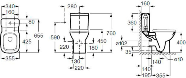 Unitaz napolnyj mikrolift DEBBA ROCA 2