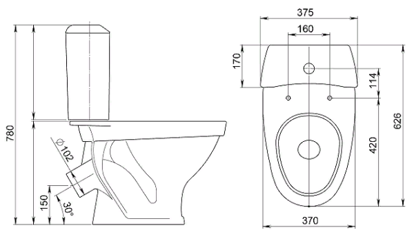 Unitaz napolnyj SANTERI VEST 4