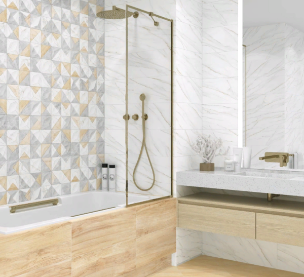 Plitka nastennaya Delacora Canyon Carrara 2