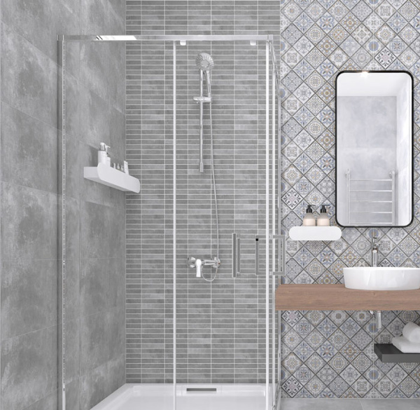 Plitka nastennaya Laparet Etnis grafitovyj 2