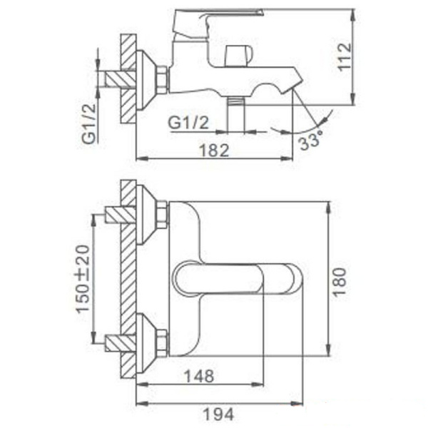 Smesitel dlya vanny FRAP F3231 2