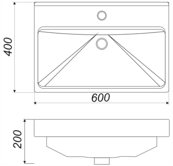 Rakovina vstraivaemaya SANITA LUXE FEST 60 2