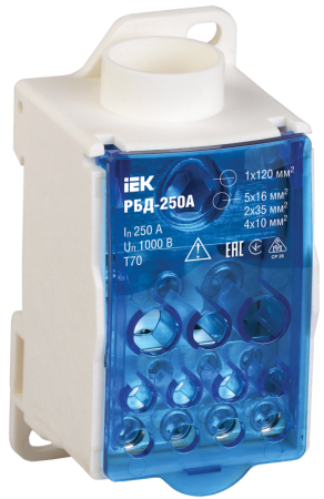 Blok raspredelitelnyj na DIN-rejku 250