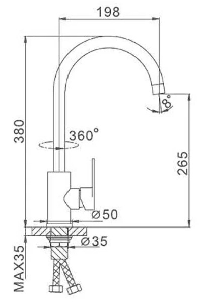 Смеситель для кухни FRAP F4048 2