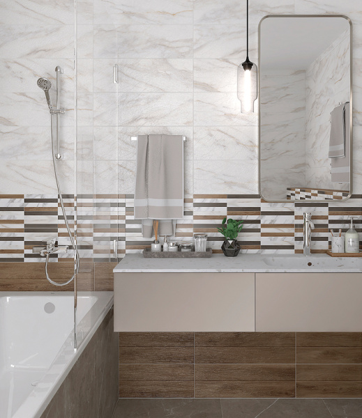 Plitka nastennaya Laparet Milos belyj 20h60 2