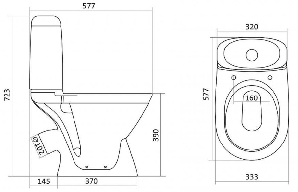 Unitaz napolnyj SANTEK RIMINI 4