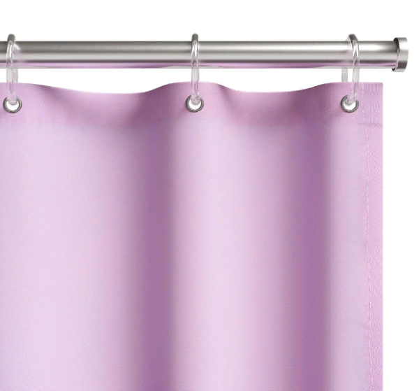 Shtorka dlya vannoj komnaty TRENDY rozovaya 2