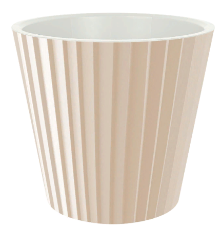 Gorshok dlya cvetov SAND 2l molochnyj shokolad Ingreen