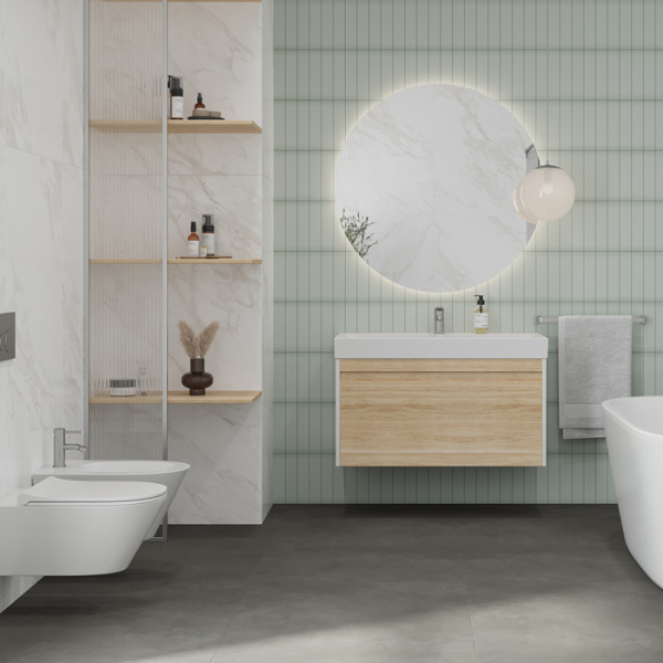 Plitka nastennaya Creto Aquarelle grass 2