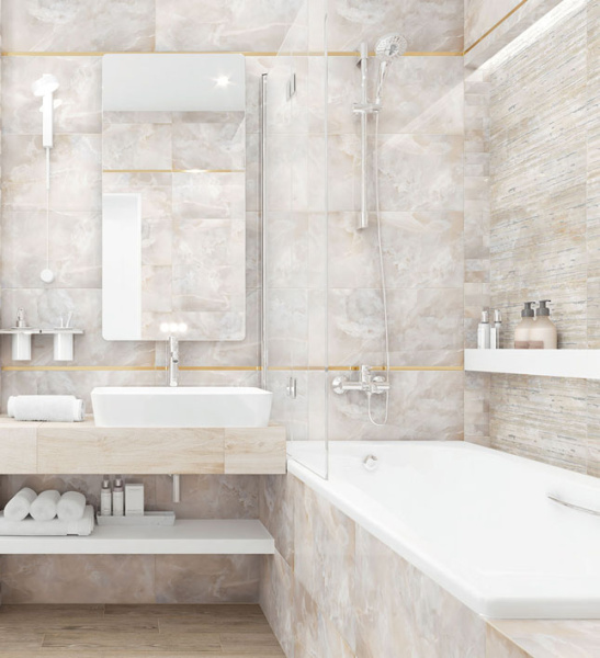 Plitka nastennaya Laparet Sunlight bezhevyj 2