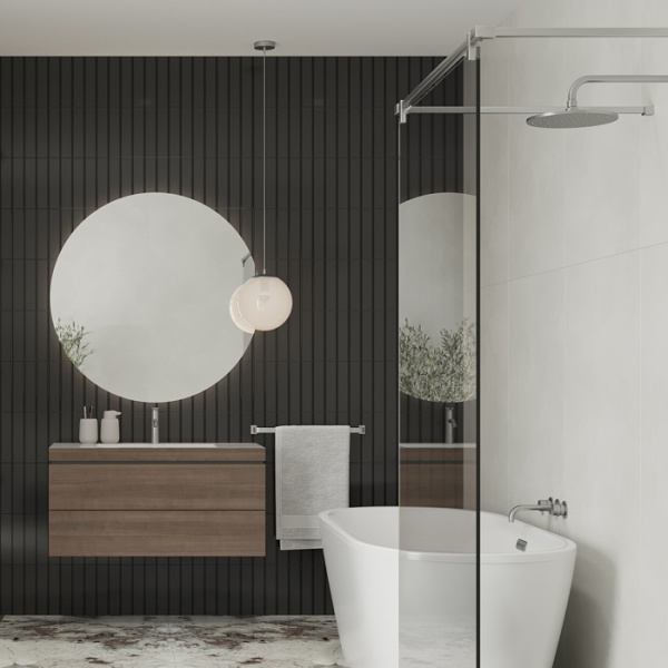 Plitka nastennaya Creto Aquarelle black 2