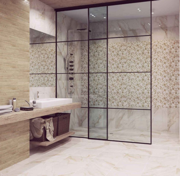 Plitka nastennaya Kerlajf Calacatta Gold Rombi 2