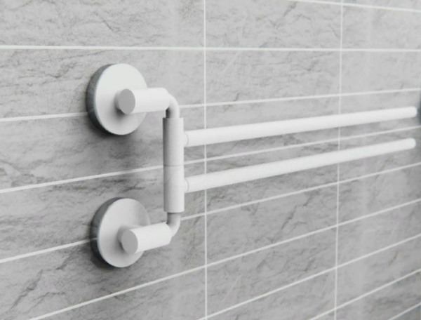 Polotencederzhatel dvojnoj povorotnyj FORA LORD FOR-LORD022WT belyj 2